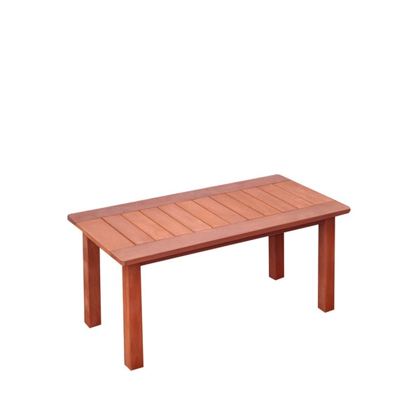 CorLiving Miramar Cinnamon Brown Hardwood Outdoor Coffee Table