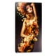 Designart - Sensual Woman in Flower Robes - Portrait Digital Canvas ...