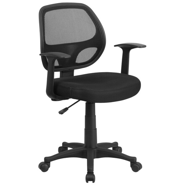 Harle Black Mesh Swivel Adjustable Office Chair - Overstock - 11333480