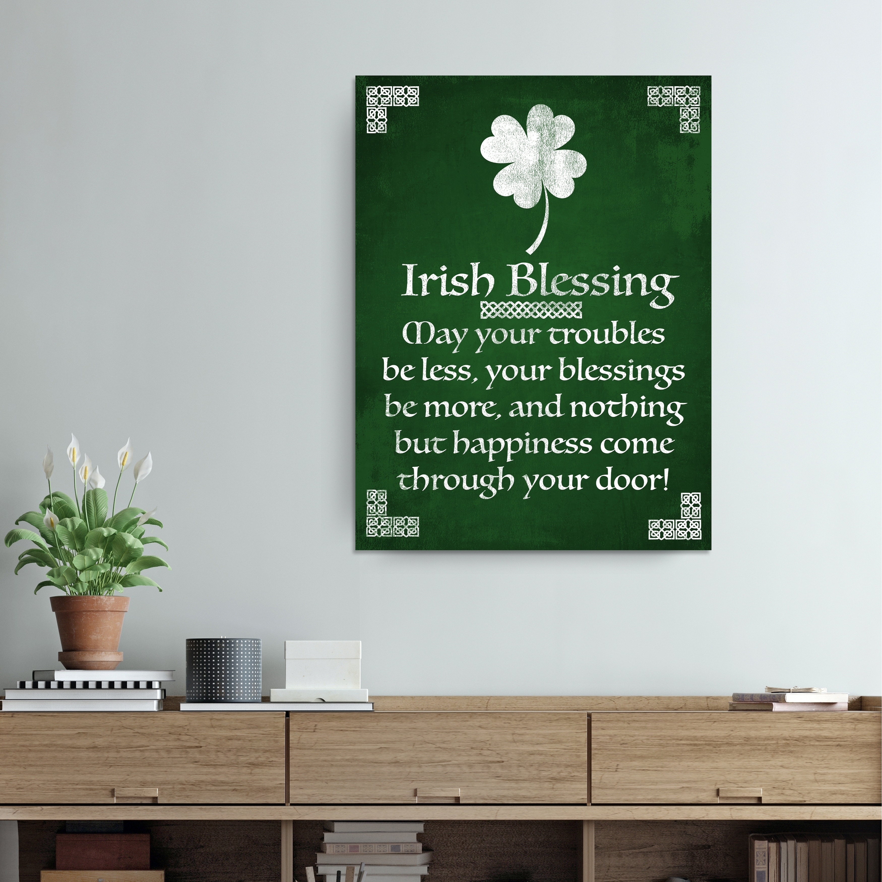 Irish Shamrock Photo Mat With Frame - Frame Your 4x6 Pictures or