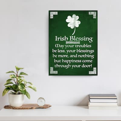 Ready2HangArt 'Irish Blessing' Canvas Art