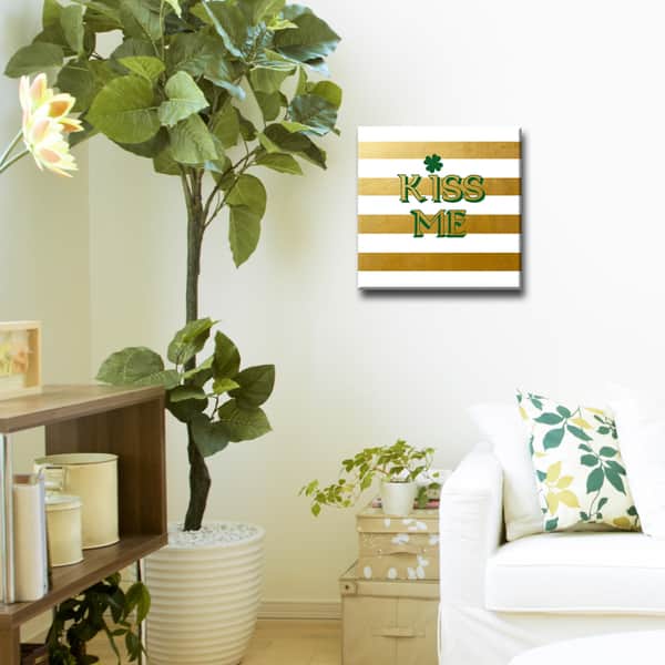 slide 2 of 4, Ready2HangArt 'Kiss Me' Canvas Art
