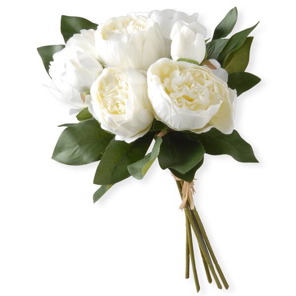 slide 1 of 1, National Tree Company White Peony Bundle White