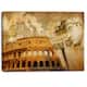 Designart - Great Roman Empire - Digital Art Collage Canvas Art - Bed 