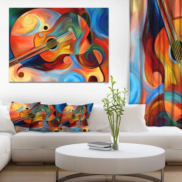 Designart - Music and Rhythm - Abstract Canvas Art Print