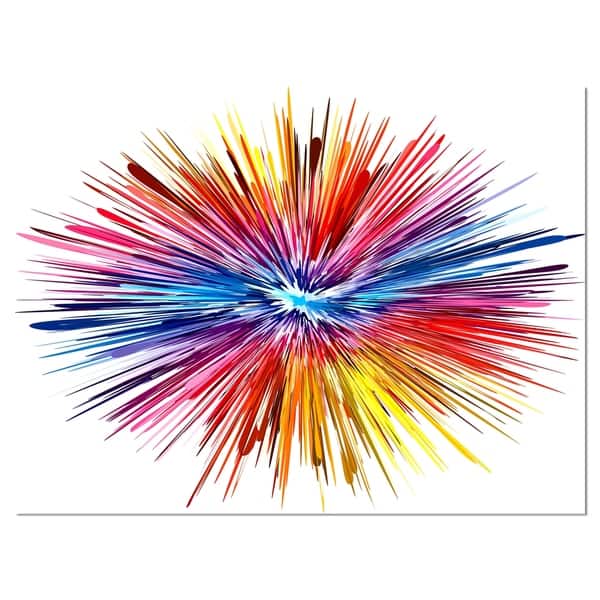 Designart Color Explosion Abstract Canvas Artwork Print On Sale Overstock