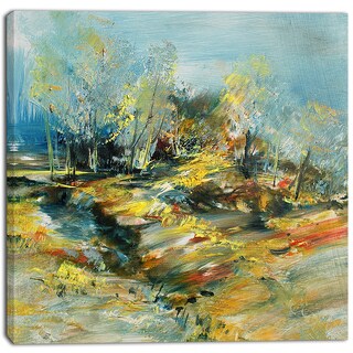 Designart - Abstract Landscape - Abstract Canvas Art Print - Overstock