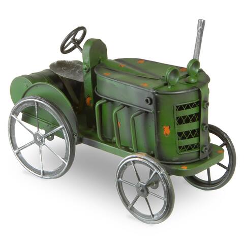 National Tree Company Metal Tractor - 13 in
