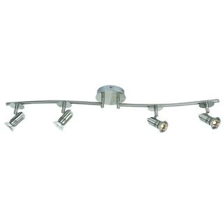 Track Lighting Clearance Liquidation Online At Clearance Catalina 19211 000 4 Light Brushed Nickel Finish Fixed Track With Adjule Arms