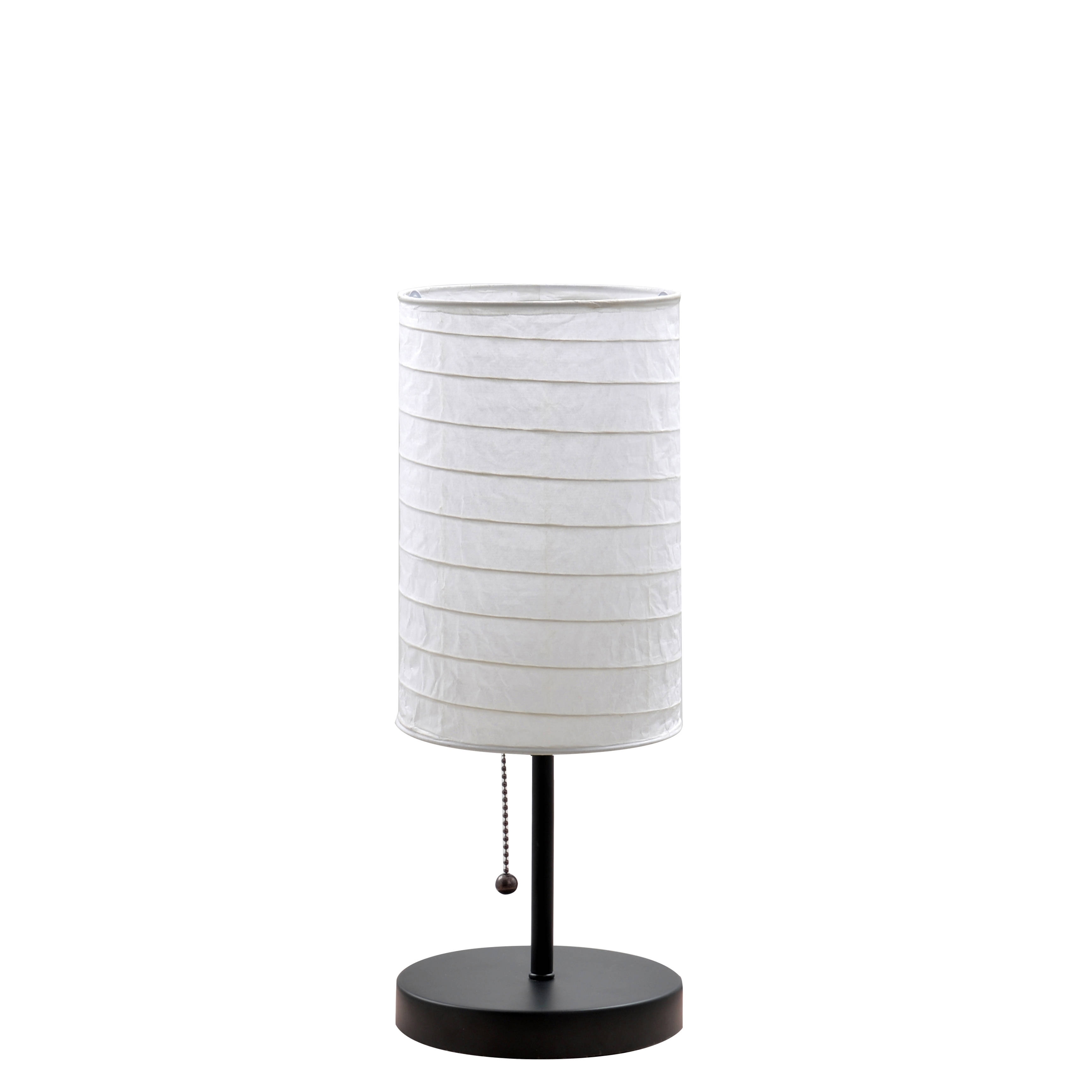 Shop Catalina Paper Stick Black 15-inch Accent Lamp with Rice Paper