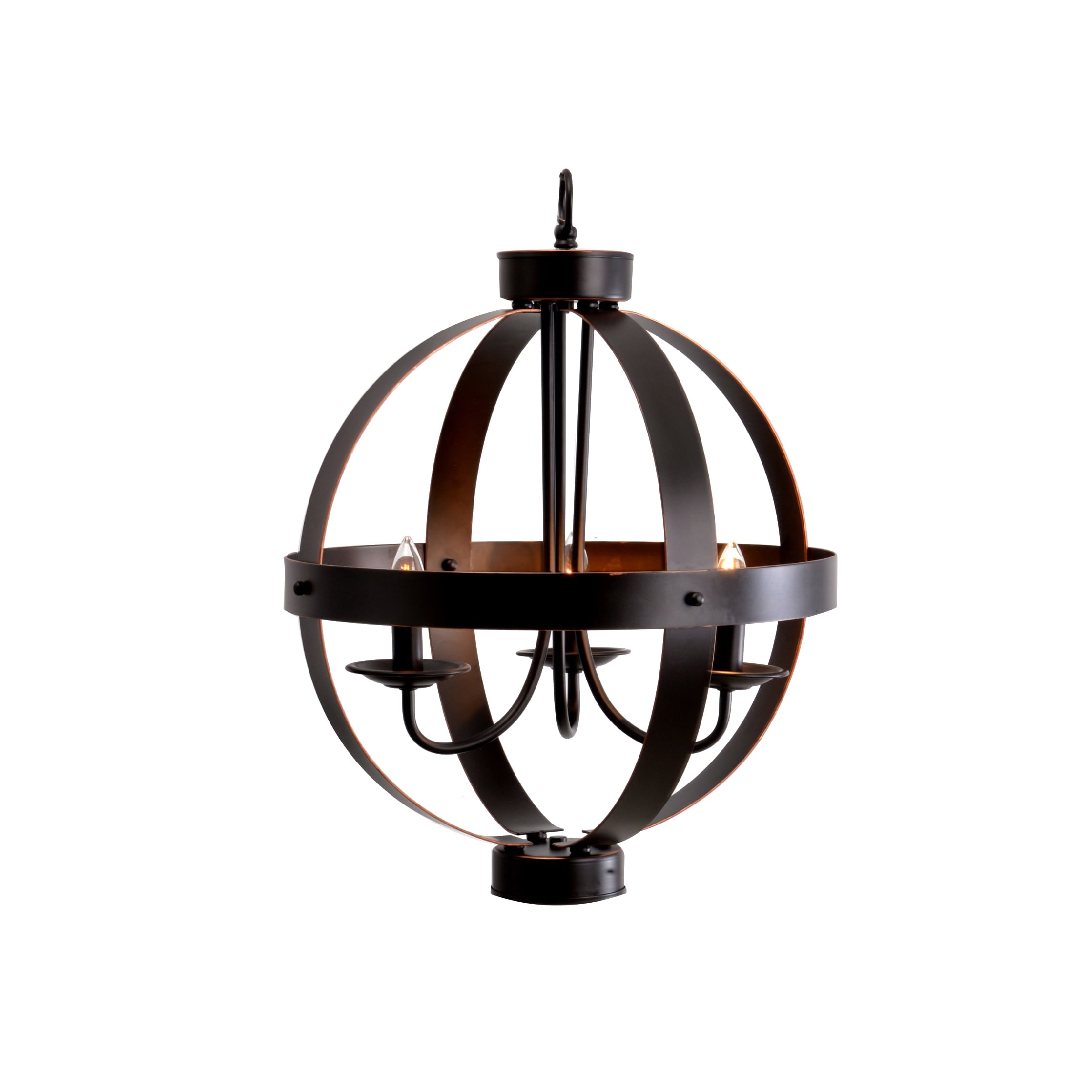Carbon Loft Babbitt Bronze 3 Light Metal Orb Chandelier Free Carbon Loft Babbitt Bronze 3 Light Metal Orb Chandelier