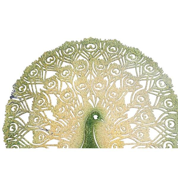 Shop Sunjoy Colorful Peacock Metal 26 Inch Laser Cut Wall Decor