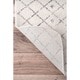 preview thumbnail 4 of 3, Moroccan Trellis Ivory Rug - 6'7" x 9'