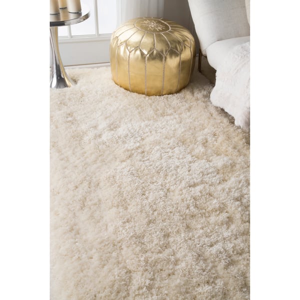 Shop Nuloom Solid Soft And Plush White Shag Rug 4 X 6 4 X 6 On Sale Overstock 11334959