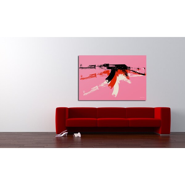 Maxwell Dickson 'AK-47' Modern Canvas Wall Art - Bed Bath & Beyond