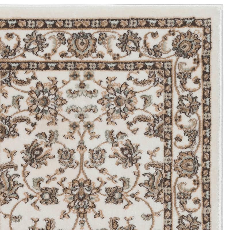 Admire Home Living Plaza Traditional Oriental Floral Scroll Pattern Area Rug
