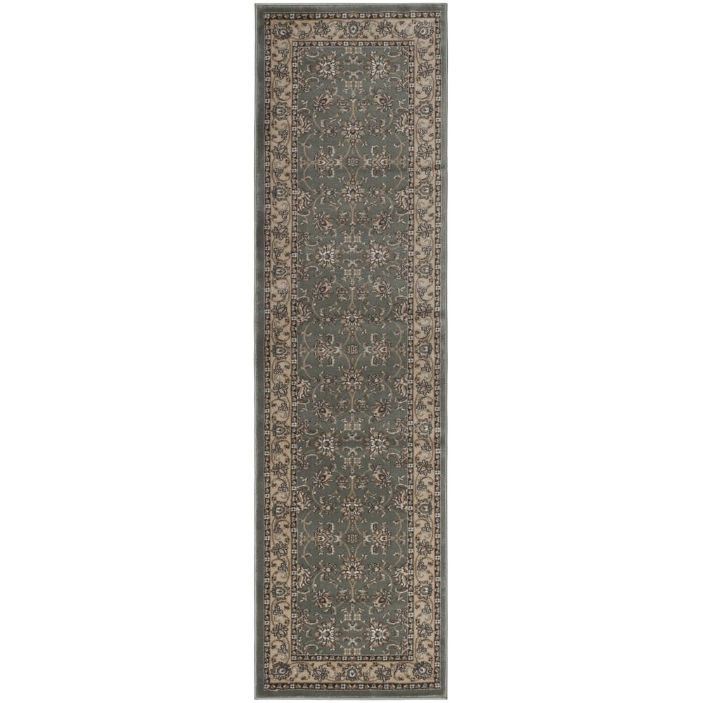 Admire Home Living Plaza Traditional Oriental Floral Scroll Pattern Area Rug
