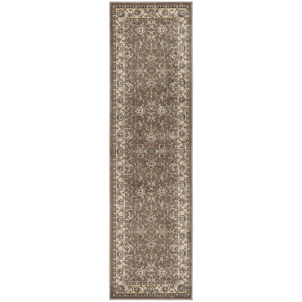 Admire Home Living Plaza Traditional Oriental Floral Scroll Pattern Area Rug
