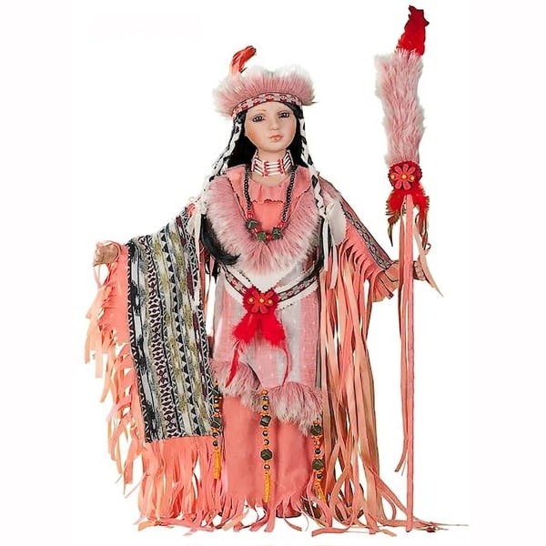 Cherish Crafts Desert Wind 24-inch Porcelain Native American Doll