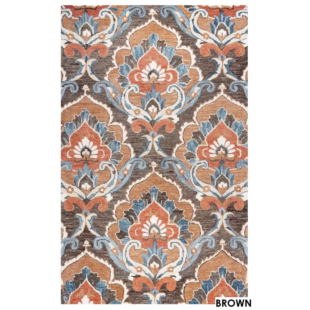 Alora Decor Napoli Hand-tufted Floral Medallion Wool Rug