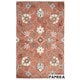 preview thumbnail 22 of 28, Alora Decor Napoli Hand-tufted Floral Scrollwork Wool Rug 5' x 8' - Rust