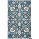 preview thumbnail 26 of 28, Alora Decor Napoli Hand-tufted Floral Scrollwork Wool Rug 5' x 8' - Blue