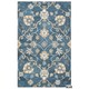 preview thumbnail 17 of 28, Alora Decor Napoli Hand-tufted Floral Scrollwork Wool Rug 9' x 12' - Blue