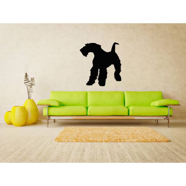 Airedale Terrier Dog Wall Art Sticker Decal - Overstock - 11336216
