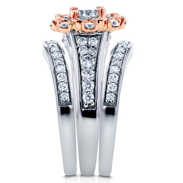two piece wedding rings
