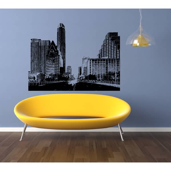 Austin City Skyscraper Wall Art Sticker Decal Bed Bath & Beyond