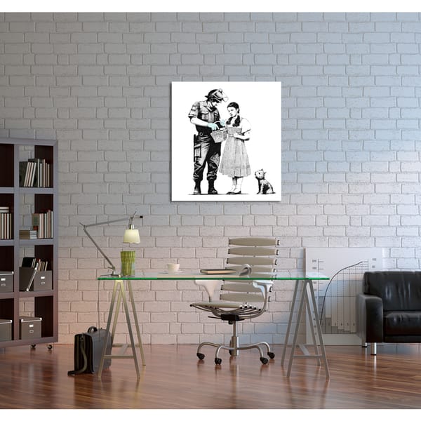 Shop Banksy Dorothy Police Search Gallery Wrapped Canvas Wall Art Overstock 11341998
