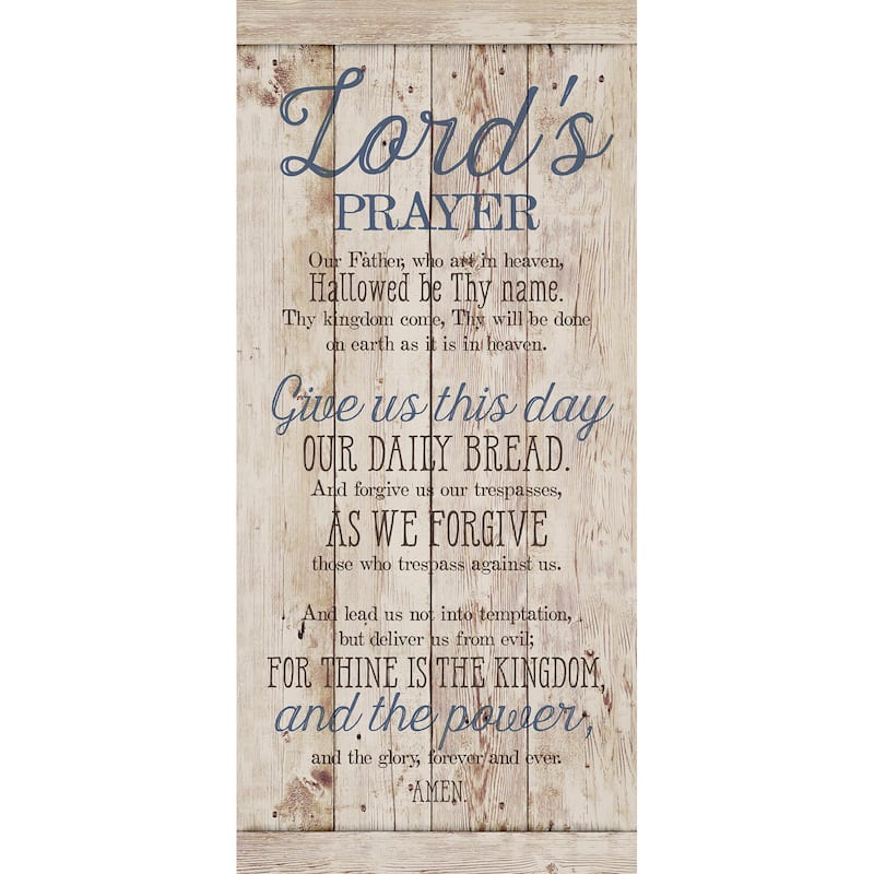 Dexsa 'Lord's Prayer' New Horizons Wood Wall Plaque