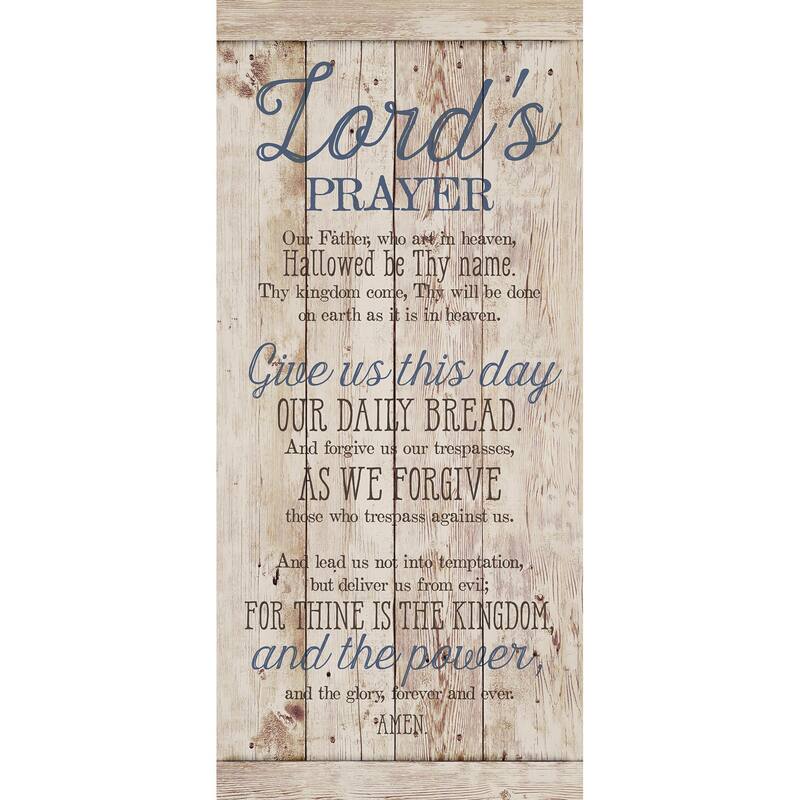 Dexsa 'Lord's Prayer' New Horizons Wood Wall Plaque