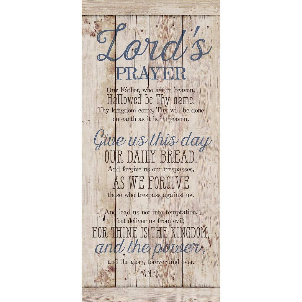 Dexsa 'Lord's Prayer' New Horizons Wood Wall Plaque