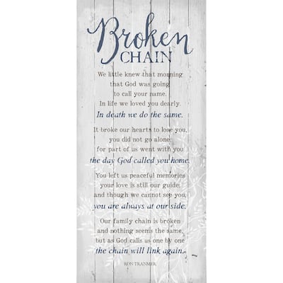 Dexsa 'Broken Chain' Wood Wall Plaque
