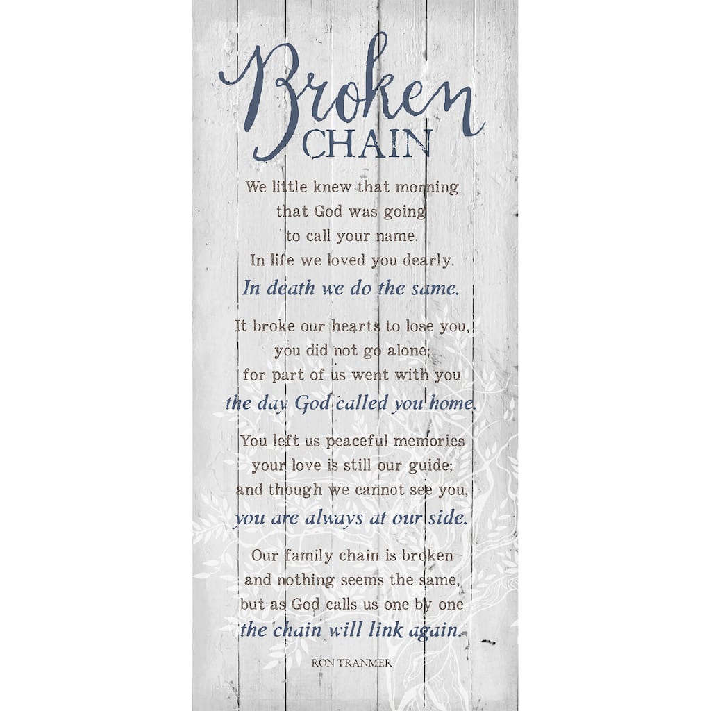 Dexsa 'Broken Chain' Wood Wall Plaque