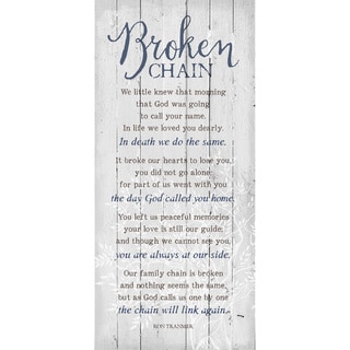 Dexsa 'Broken Chain' Wood Wall Plaque