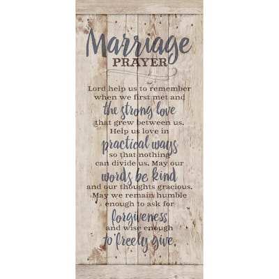 Dexsa Marriage Prayer New Horizons Wood Plaque