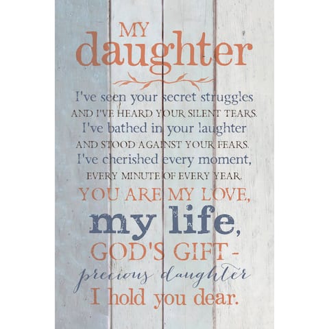 Dexsa My Daughter Wood Plaque with Easel