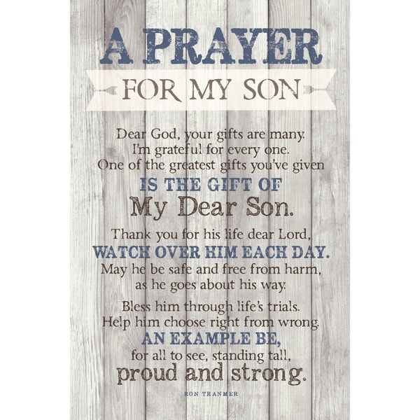 Shop Dexsa Prayer For My Son New Horizons Wood Plaque with Easel - Free