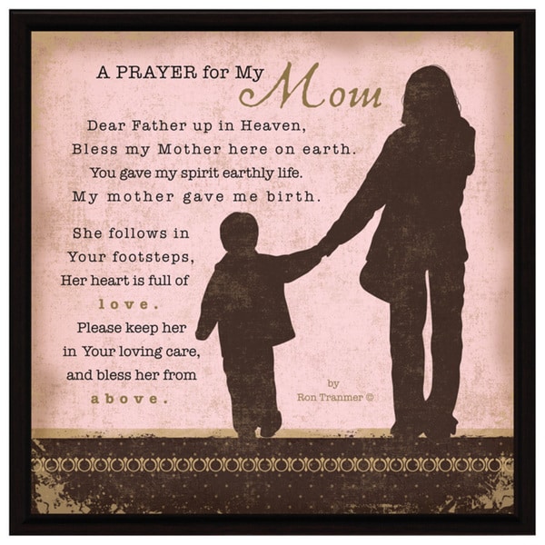 Shop Dexsa Prayer My Mom Wood Frame Plaque with Easel - Free Shipping