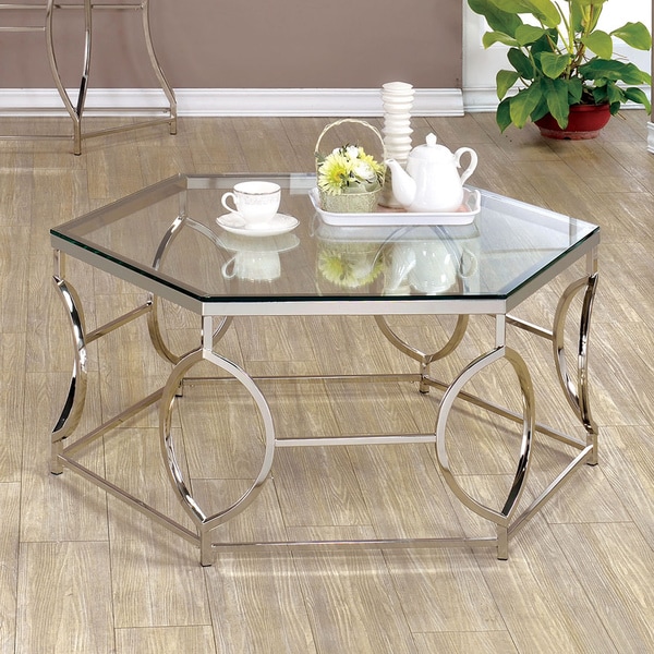 Shop Furniture of America Martello Contemporary Chrome ...