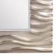 preview thumbnail 5 of 5, Allan Andrews Warm Silver Deep Textured Wave Rectangular Framed Wall Mirror