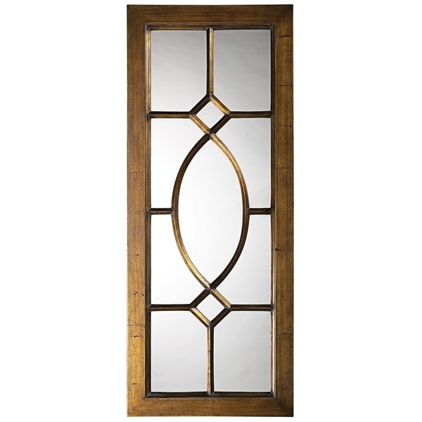 Dayton Window Wall Mirror - Antique bronze