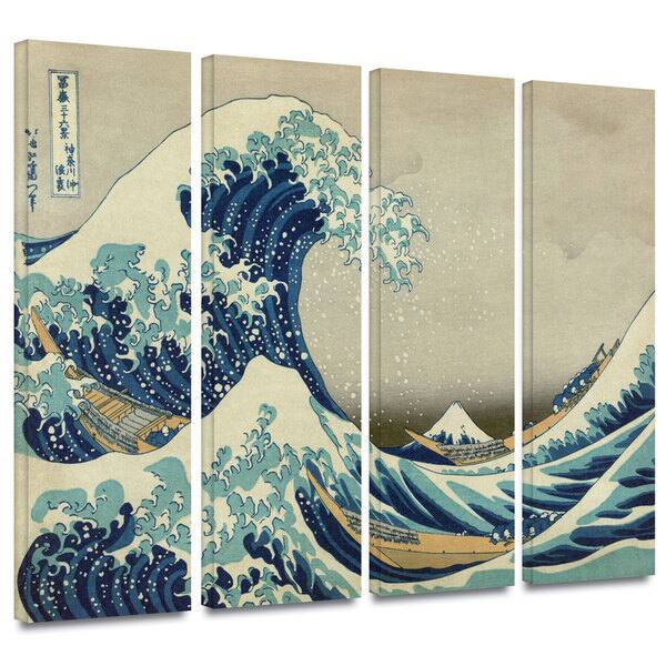 Katsushika Hokusai Under The Wave Off Kanagawa Extra Large Print Canvas Mural