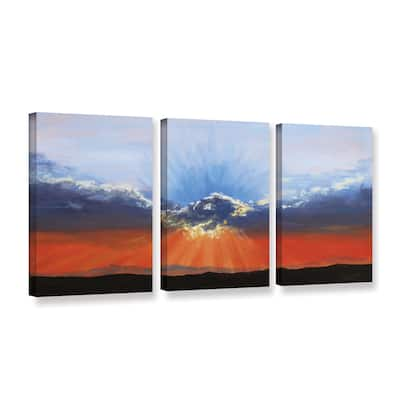 ArtWall Gene Foust's Dream on a Dreamer, 3 Piece Gallery Wrapped Canvas Set - Multi