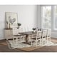 preview thumbnail 9 of 21, Kosas Home Caleb Reclaimed Pine Dining Table, Distressed Brown