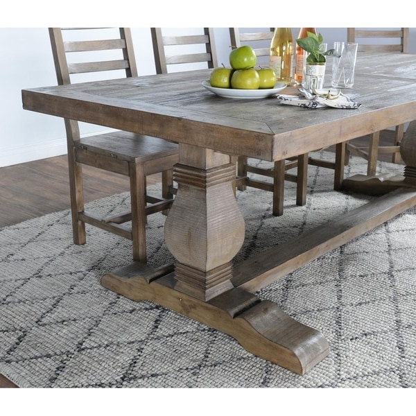 Kasey Reclaimed Wood Dining Table by Kosas Home - desert grey