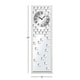 preview thumbnail 5 of 3, Silver Glass Glam Wall Clock 42 x 13 x 1