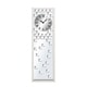 preview thumbnail 2 of 3, Silver Glass Glam Wall Clock 42 x 13 x 1